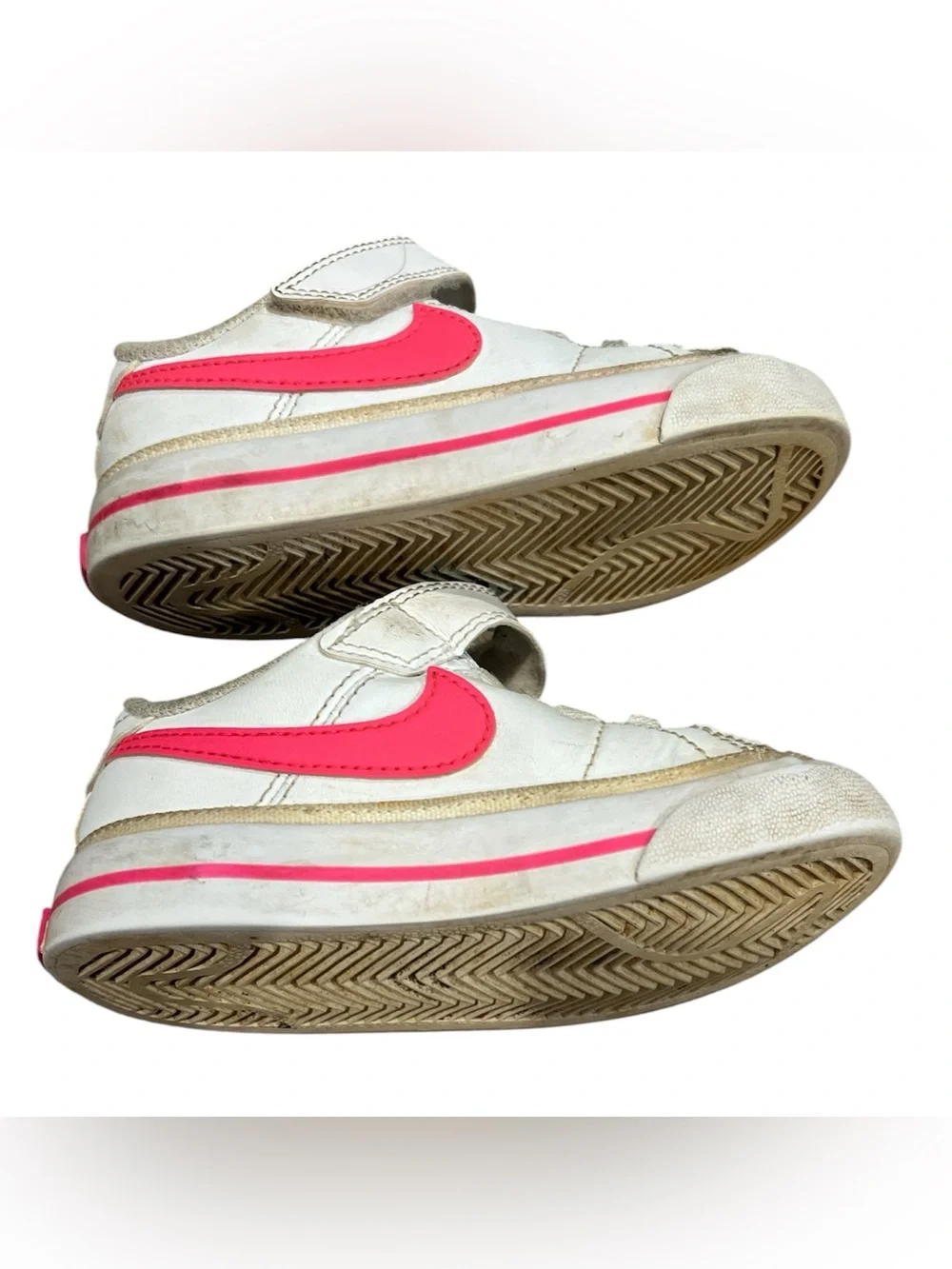 Nike Court Legacy Toddler Girl Shoes Size 7C White Laser Fuchsia Pink DA5382-124